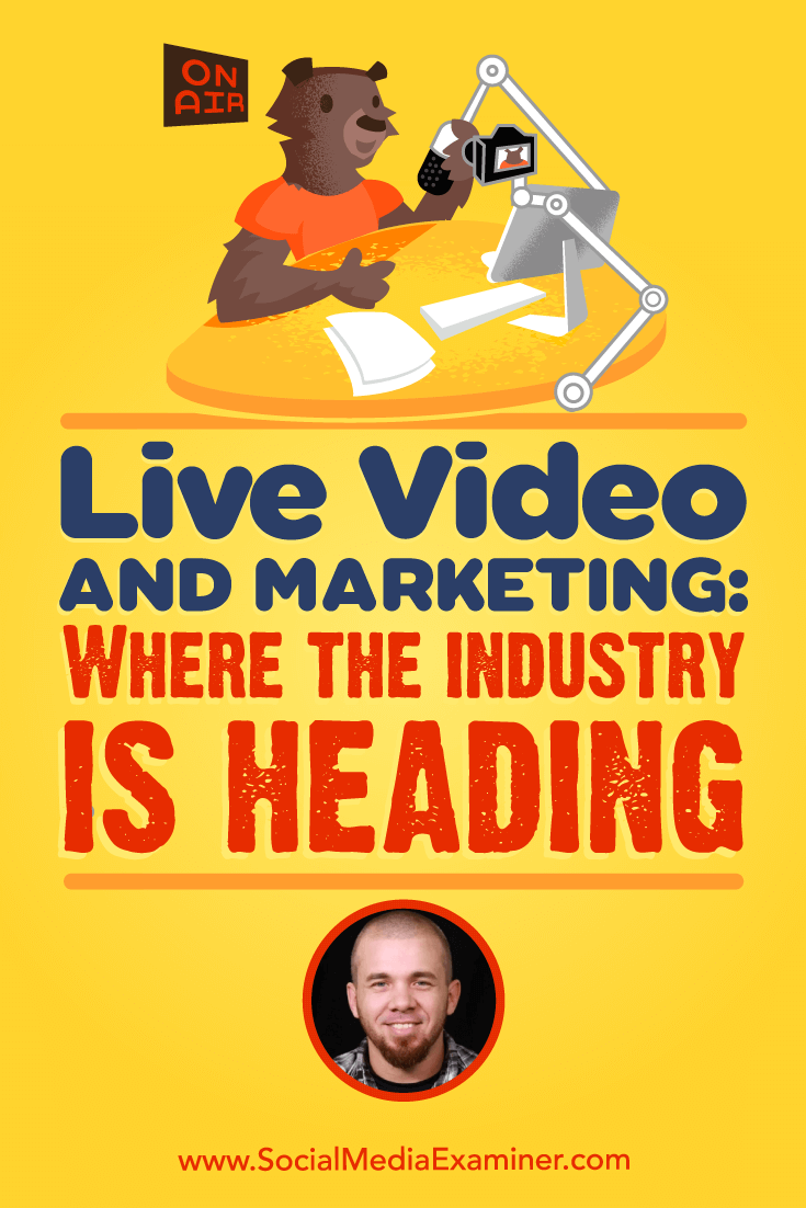 Live Video and Marketing: Where the Industry Is Heading featuring insights from Brian Fanzo on the Social Media Marketing Podcast.