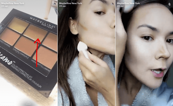 A Snapchat tutorial can feature an influencer who also answers questions about your products.