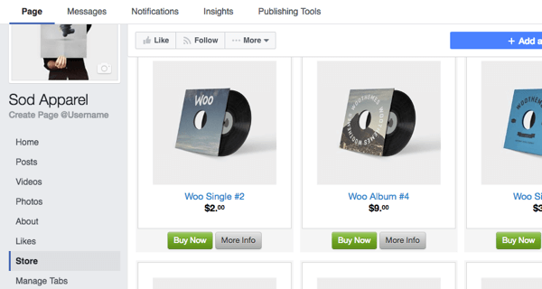 Browse your new Facebook store to see if everything was imported correctly.