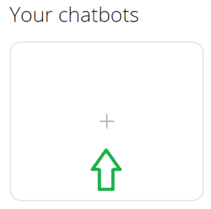 Start a new chatbot on Chatfuel.