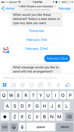 dating chatbot in messenger)