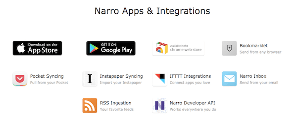 Use Narro to convert text into audio, so you can listen on-the-go.