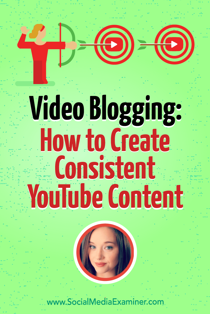 Video Blogging: How to Create Consistent YouTube Content featuring insights from Amy Schmittauer on the Social Media Marketing Podcast.