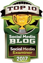 social media examiner top 10 social media blog 2017 badge