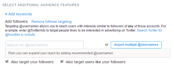 Target followers with overlapping audiences.