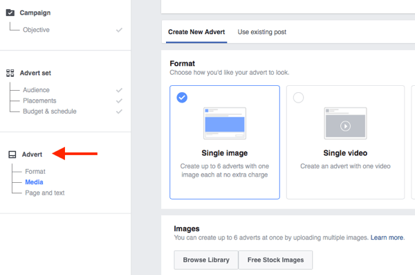 Setting up facebook ads