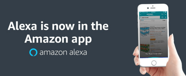 Amazon's intelligent assistant service, Alexa, is now available on the main shopping app for iOS.