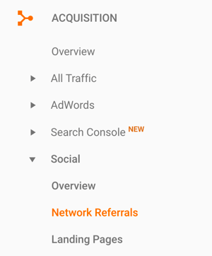 Navigate to Network Referrals in your Google Analytics to find referral traffic from LinkedIn.