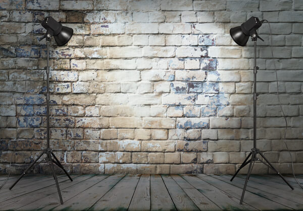 A backdrop helps you eliminate clutter for more professional-looking videos.