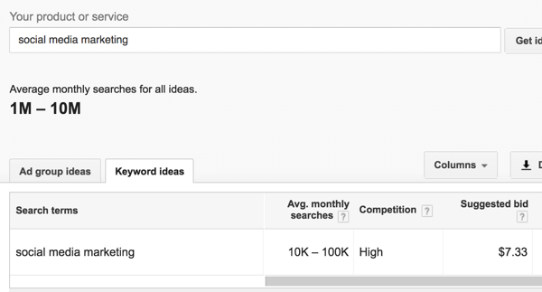 Google Keyword Planner tells you how popular a search term is.