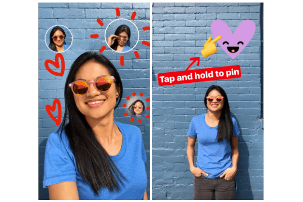 Instagram rolled out a new feature it calls Pinning which allows users to convert any photo or text into a sticker for their Instagram Stories videos or images, even a selfie.
