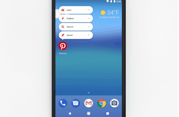 Pinterest introduced app shortcuts for Android 7.1 or higher.