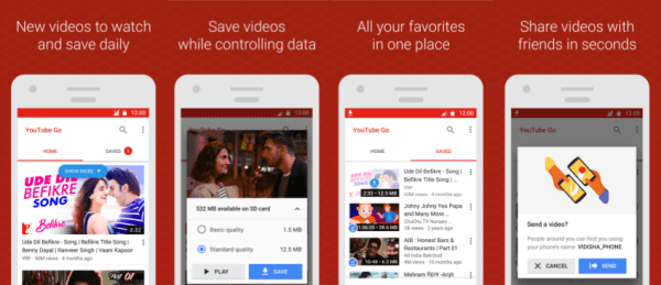 The beta version of YouTube Go app is available for download on the Google Play Store in India.
