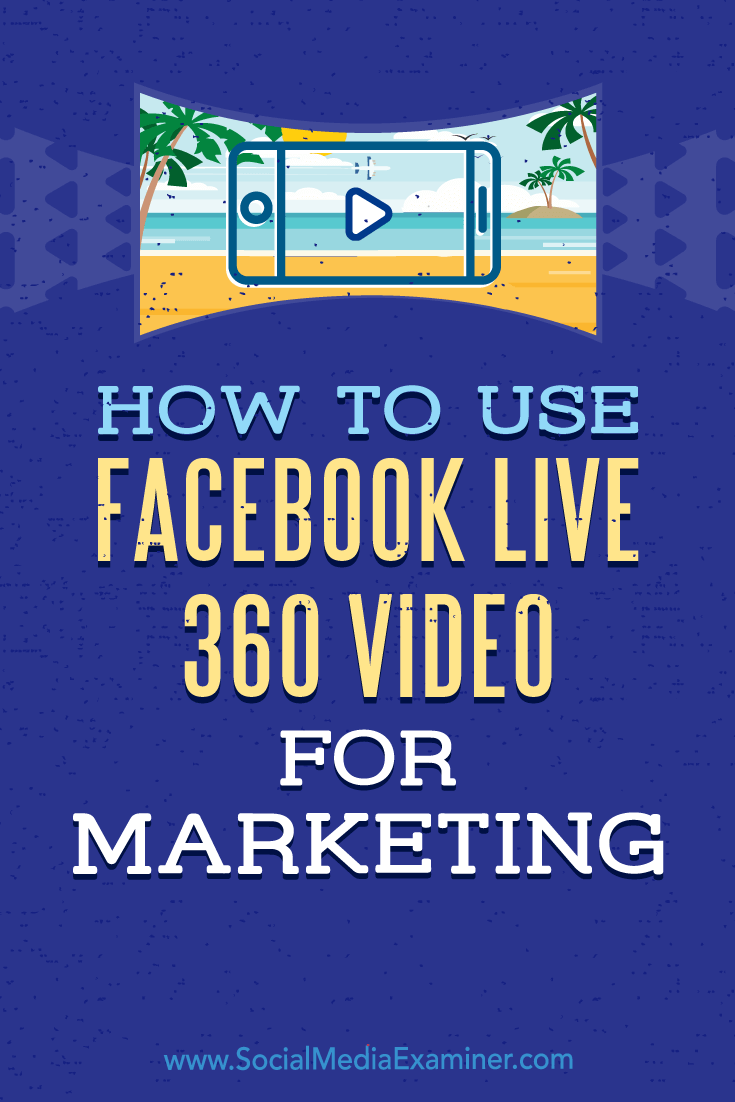 Verwendung von Facebook Live 360-Video für Marketing von Joel Comm auf Social Media Examiner.