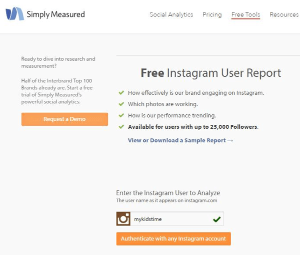 enter your instagram account name in the text box - instagram page followers