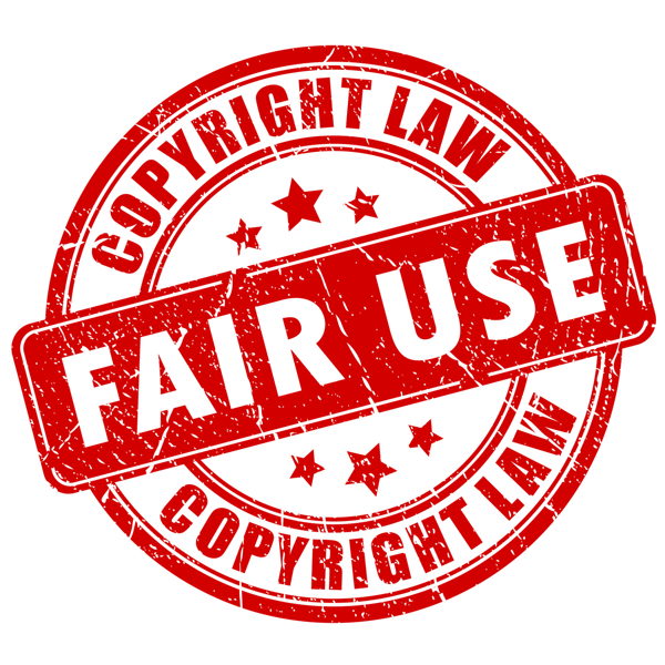 Die Fair-Use-Doktrin erlaubt eine bestimmte Verwendung von Bildern und Inhalten, solange diese Verwendung die Rechte des Autors nicht beeinträchtigt.