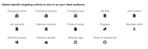 You can add further targeting options to your LinkedIn campaign.