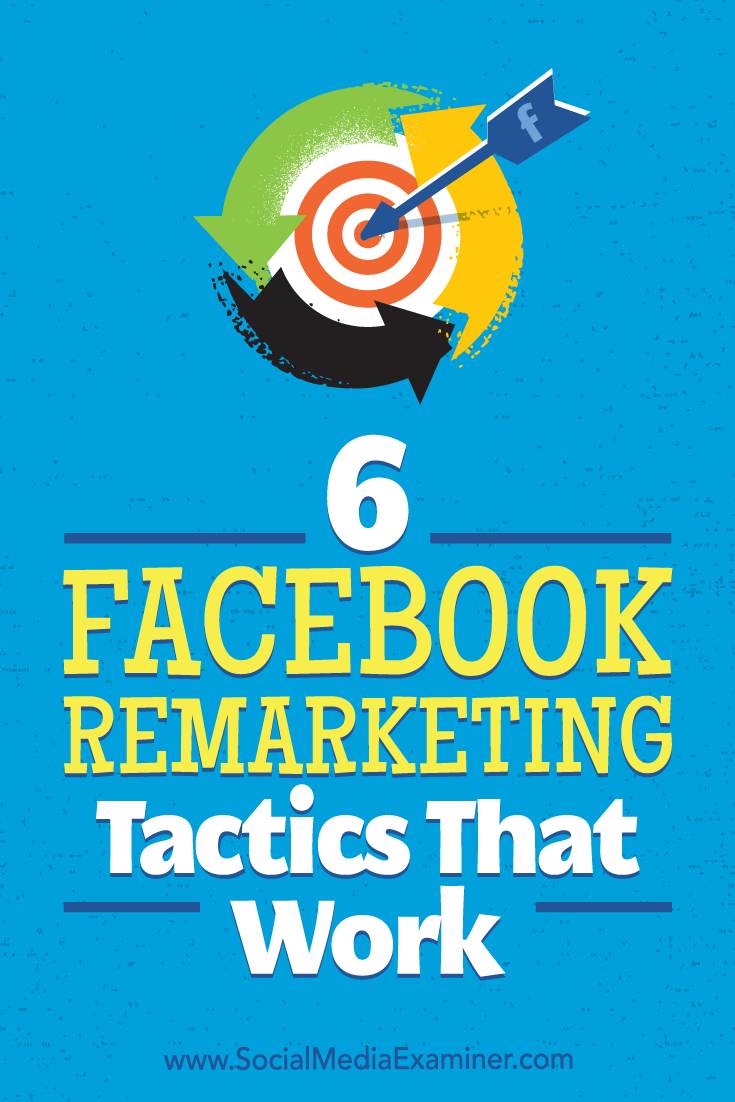 6 Facebook Remarketing Tactics That Work by Karola Karlson on Social Media Examiner.