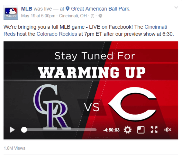 Facebook partners with Major League Baseball on a new live streaming deal.