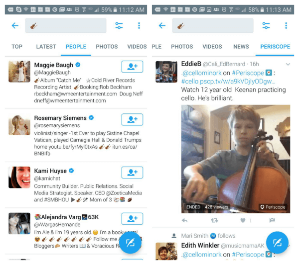 Twitter adds ability to seach Twitter and Periscope using emojis.