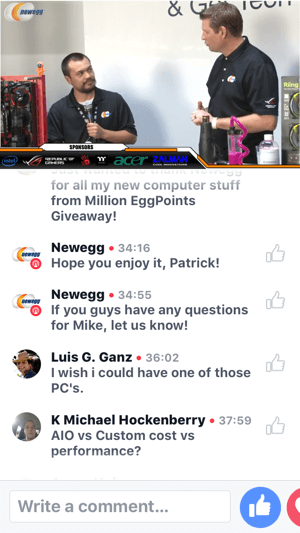 Auf der BlizzCon veranstaltet Newegg eine Facebook-Live-Übertragung zum Aufbau eines VR-fähigen PCs.