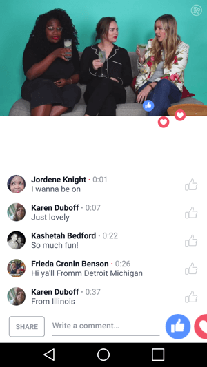 Refinery29 hosts a Facebook Live talk show.