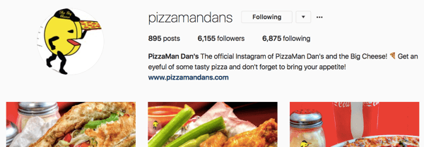 Pizzamandans instagram account has grown through consistent effort over time.