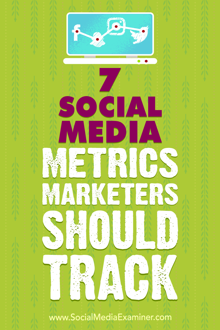 7 Social Media Metrics Marketers Should Track by Sweta Patel on Social Media Examiner.