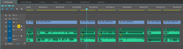 This is the full episode sequence, fully edited. It includes the five main video segments plus an intro and outro for the audio episode.