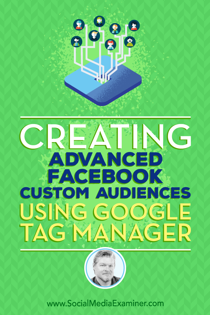 Creating Advanced Facebook Custom Audiences Using Google Tag Manager featuring insights from Chris Mercer on the Social Media Marketing Podcast.