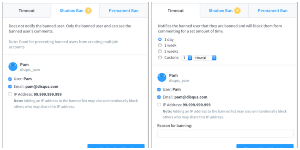 Disqus rolled out two new moderation tools to fight trolls, improve discussion quality, and save your team time, shadow banning and timeouts.