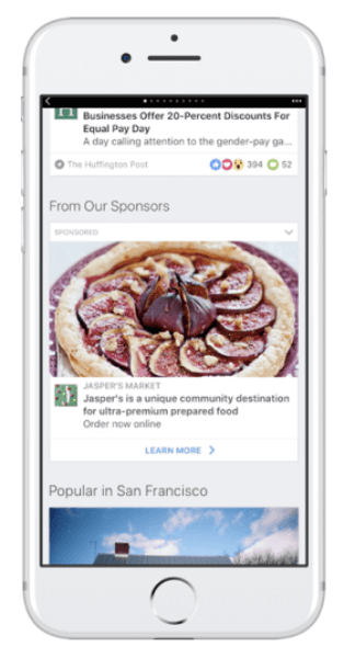 Facebook expands advertising opportunities on Instant Articles.