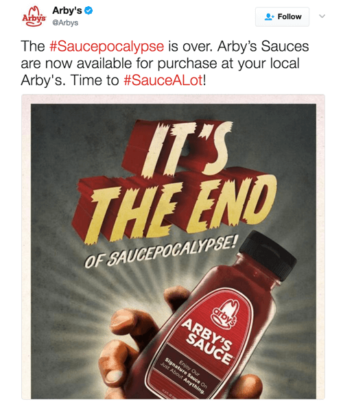 Arby's sauce by the bottle started with social listening.