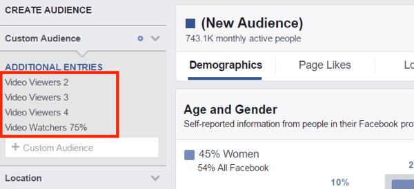 View Audience Insights for all of your custom audience segments.