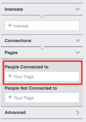 Tell Audience Insights you want to learn about people who like your business page.