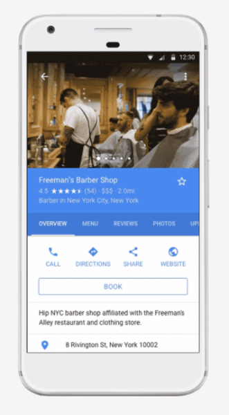 Google adds direct booking feature to Google Maps and Search.