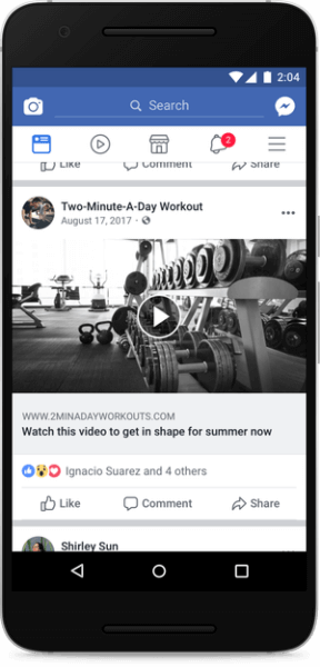 Facebook demotes posts featuring fake video play buttons and videos of only a static image.