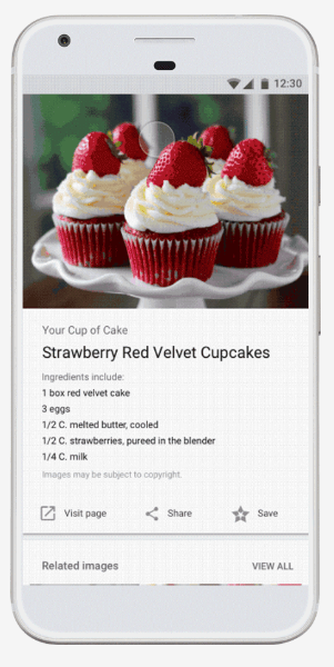 Google updates image search engine for recipes, products, and more.