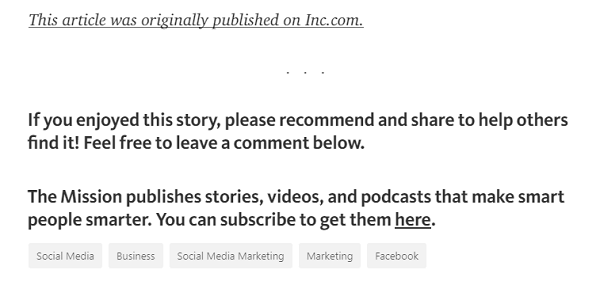 Add the link to the original post and a call to action to subscribe to your content at the bottom of your Medium articles.