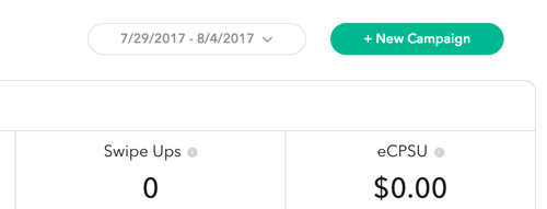 Click + New Campaign to set up your Snapchat campaign.