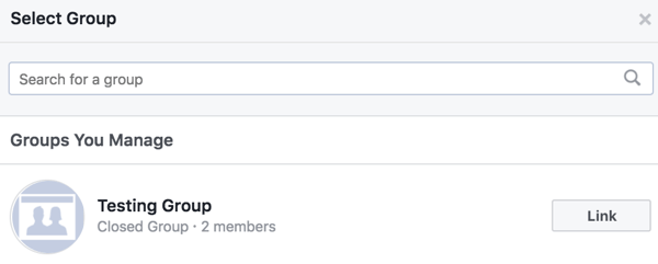 Link your Facebook group to other groups.