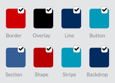 Choose layout colors for your RelayThat project.