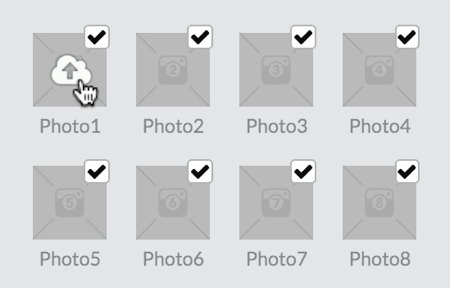 Click the cloud icon to upload an image to RelayThat.