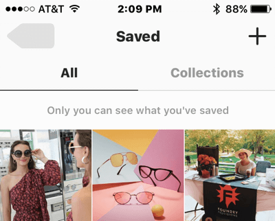 If you save an Instagram post without adding it to a collection, you'll find the post on the All tab of your saved posts.