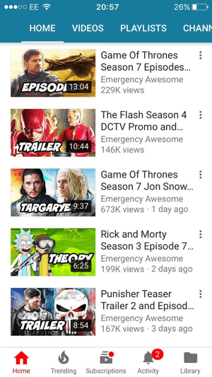 Optimize your YouTube video thumbnails for mobile.