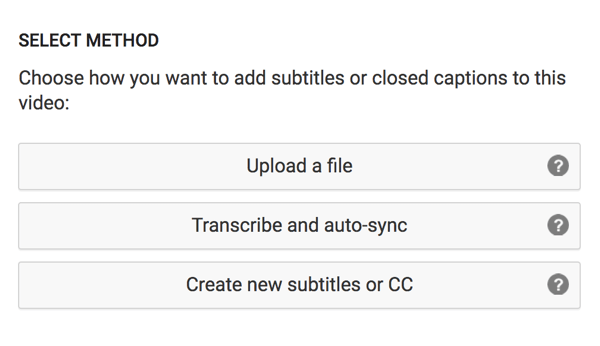 Choose the option to upload your translated captions file.