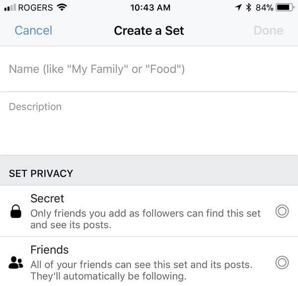 Facebook appears to allow users to select a custom destination for post, links, videos, and more on their personal timeline. 