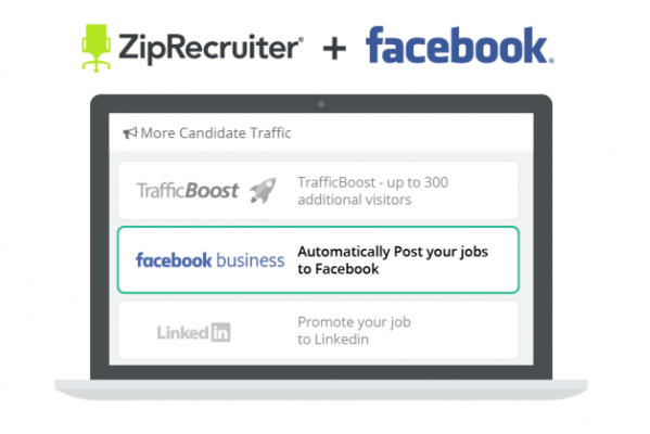 Facebook integrates ZipRecruiter listings into jobs bookmark on the platform.