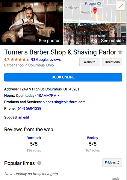 Google expands booking button to more business listings.