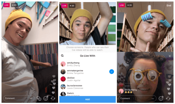 Instagram now allows broadcasters to invite viewers to join their live video streams within the app.
